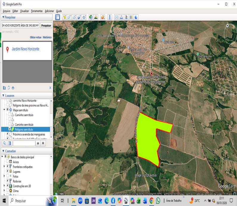 �rea para Venda - , Jardim Novo Horizonte